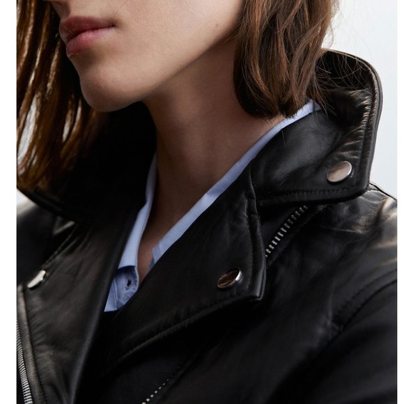 Leather Moto Jacket from Mango - Picture 9 of 12